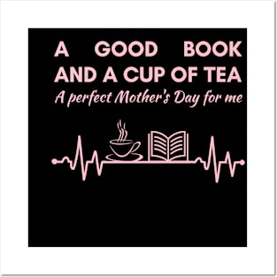 A Good Book & Tea - Happy Mother's Day! Posters and Art